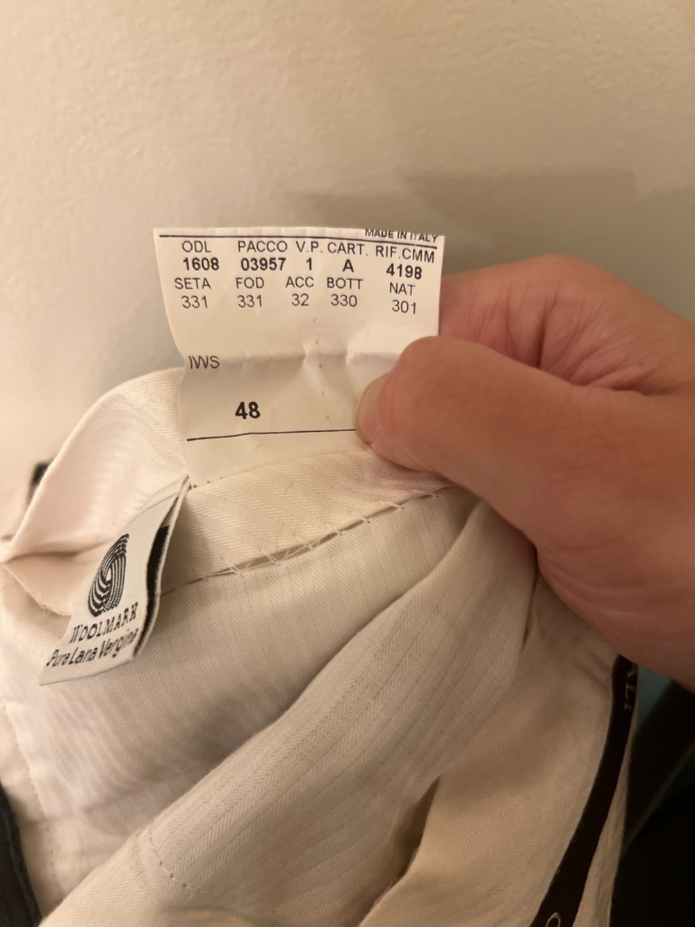 Canali Navy Pinstripe Men's Suit- Blazer and Pants - Picture 7 of 8